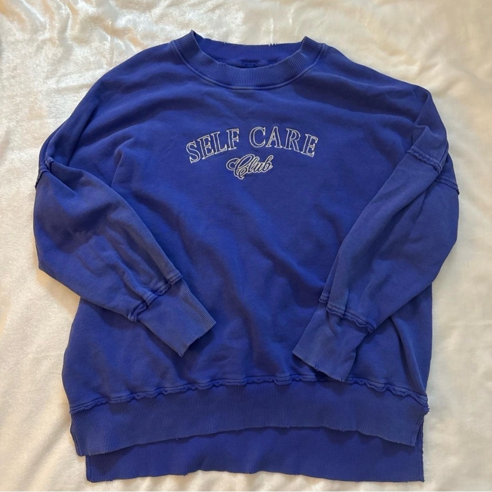 Purple Aerie Self Care Sweater